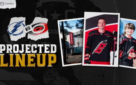 February 26: Projected Lineup Against Tampa Bay