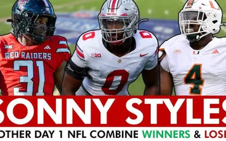 2026 NFL Combine Day 1 Results: Sonny Styles Makes History, David Bailey Blazes, Kaleb Proctor Shocks