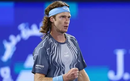 Andrey Rublev Overpowers Rinderknech, Books Spot in Dubai 2026 Semifinals — Statistical Milestone Sees Only Djokovic and Federer Ahead
