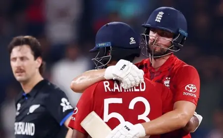 New Zealand Vs England: Ahmed and Jacks steer England into Super 8s summit with late stand