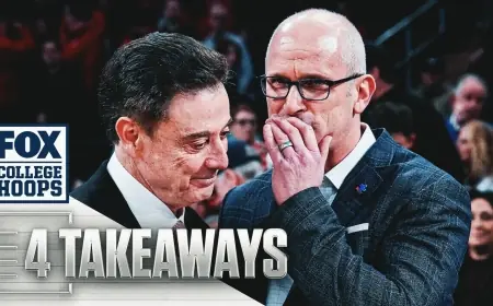 Uconn Rolls by 32, Leaving Pitino's St. John's Stunned and the Big East Race in Flux