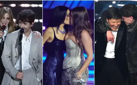 Sanremo Awards Career Prize to Caterina Caselli; Gianni Morandi Joins Son on Stage