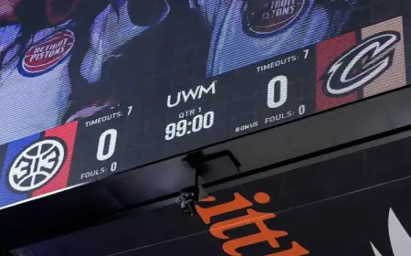 Horn Malfunction Delays Pistons vs. Cavaliers Game at LCA