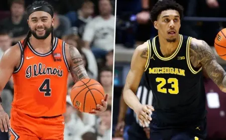 Michigan vs Illinois: Illinois Basketball Hosts Michigan Basketball in Big Ten Showcase