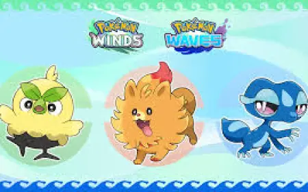 Gen 10 Starters Revealed for Pokémon Winds and Waves Ahead of 2027 Launch