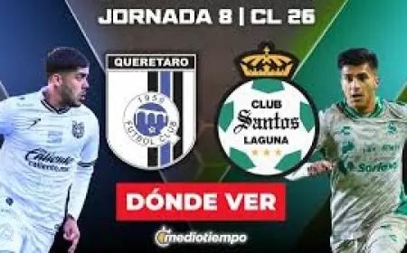 Querétaro - Santos: querétaro - santos terminó 2-2 en La Corregidora