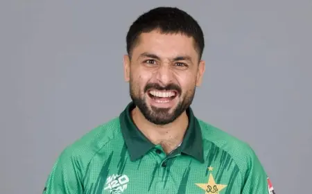Abrar Ahmed reaches 50 T20I wickets as Pakistan chase semi-final fate