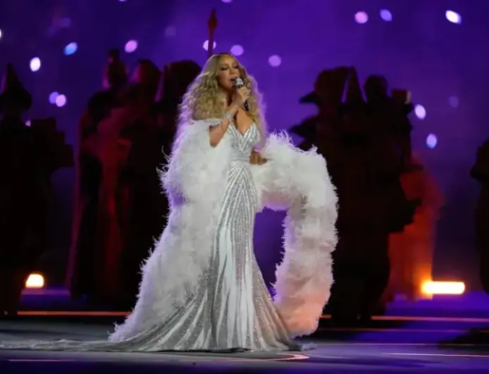 Mariah Carey Launches Show with Andrea Bocelli and Sabrina Impacciatore