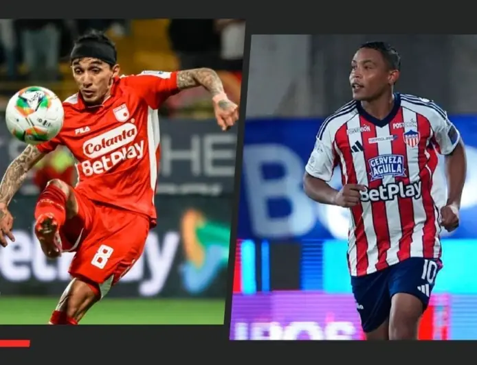 Santa Fe - Junior: Fecha 8 de la Liga BetPlay en El Campín, hora y claves del duelo