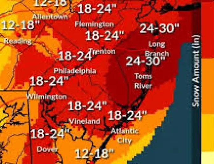 Snowfall Totals New Jersey: Whiteout Blizzard Batters Long Branch as Multiple National Stories Unfold