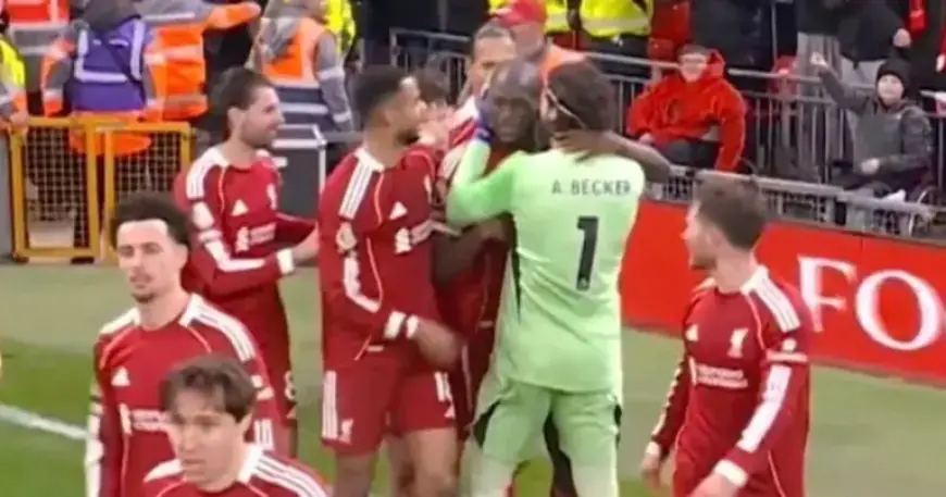 Alisson Consoles Emotional Ibrahima Konate After Goal With Full-Pitch Sprint
