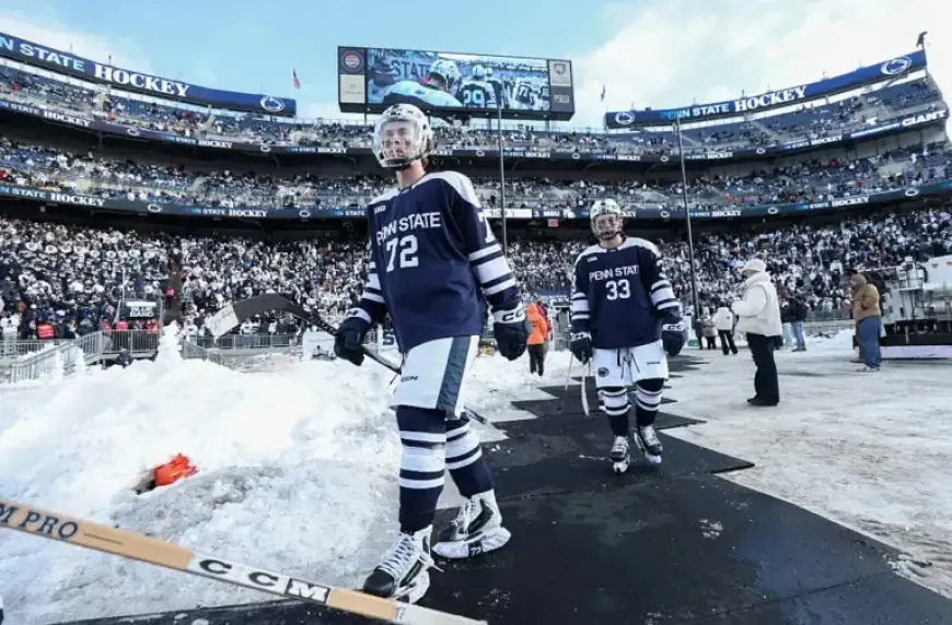 Record-Breaking 75,000 Fans Attend Penn State vs. Michigan State Hockey at Beaver Stadium