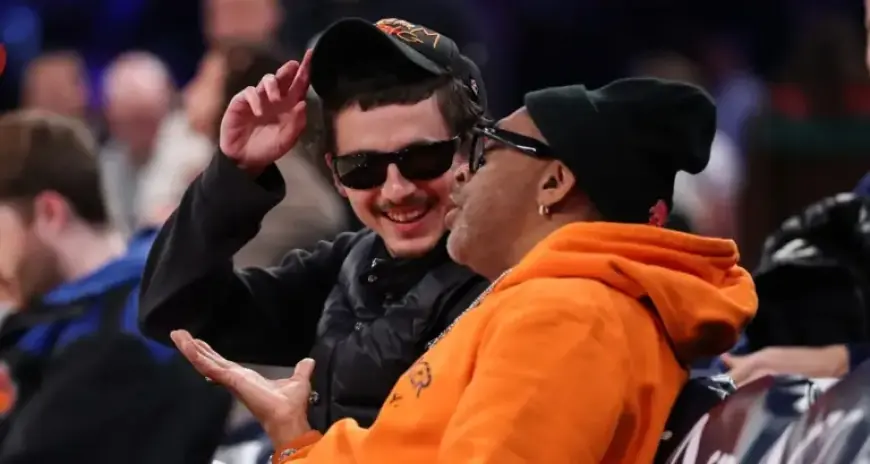 Timothee Chalamet Joins Spike Lee Courtside at NYC Knicks Game