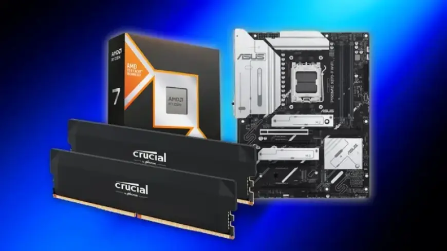 Micro Center Offers Ryzen 9850X3D Bundle with X870 Motherboard and 32GB RAM for $699