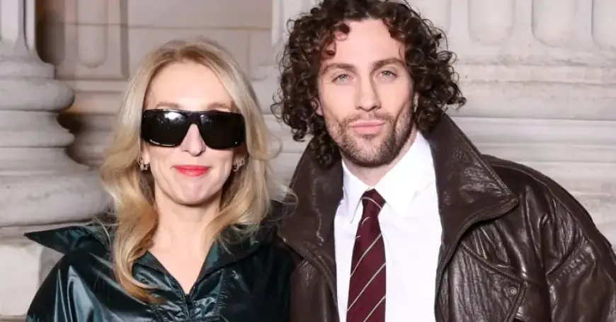 Aaron Taylor-Johnson and Wife Sam Enjoy Paris Fashion Show Date Night