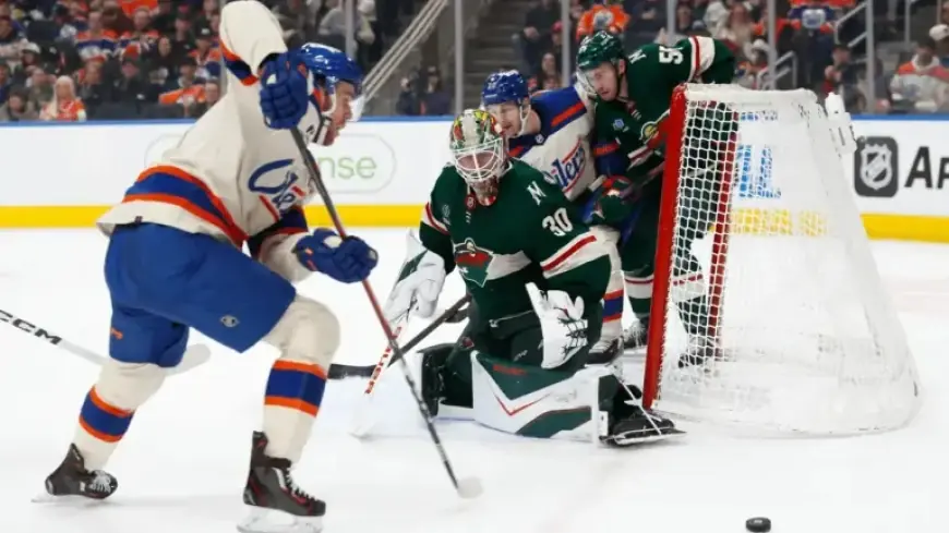 Wallstedt’s 39 Saves Propel Wild to 7-Goal Victory Over Oilers