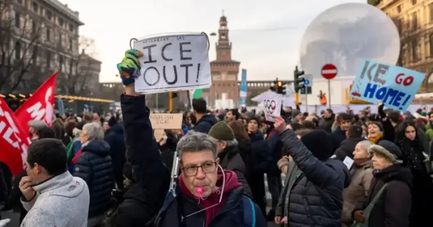 Milan Protests ICE’s Involvement in Winter Olympics