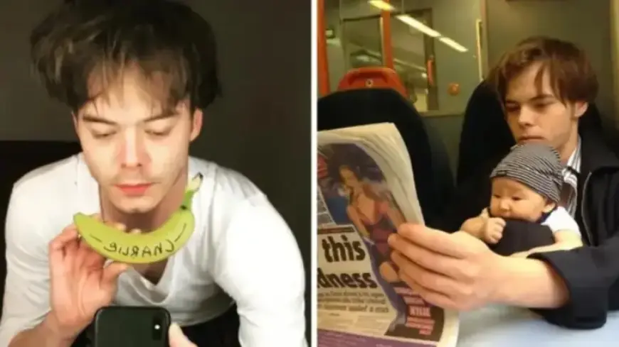 Charlie Heaton Introduces 11-Year-Old Son to ‘Stranger Things’