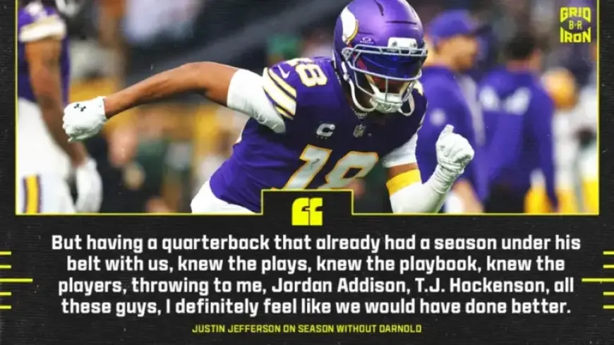 Justin Jefferson Shares Candid Thoughts on Sam Darnold Amid Vikings QB Woes