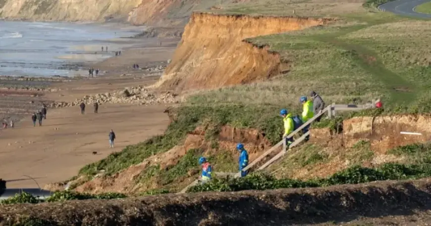 Emergency Crews Respond to Landslide at Popular Island Beach
