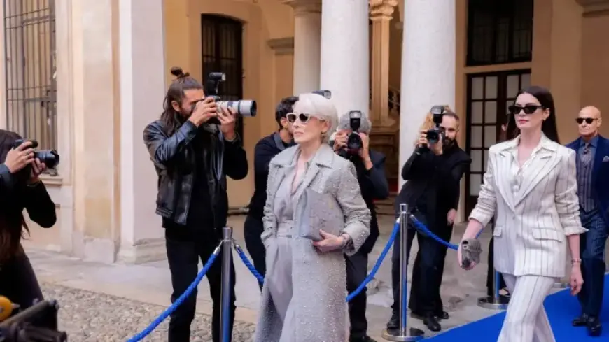 Exclusive First Look: Vintage Armani and Annie Hall in The Devil Wears Prada 2