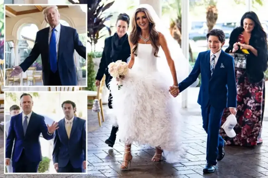 Trump Commends Loyal Dan Scavino at Mar-a-Lago Wedding Arrival