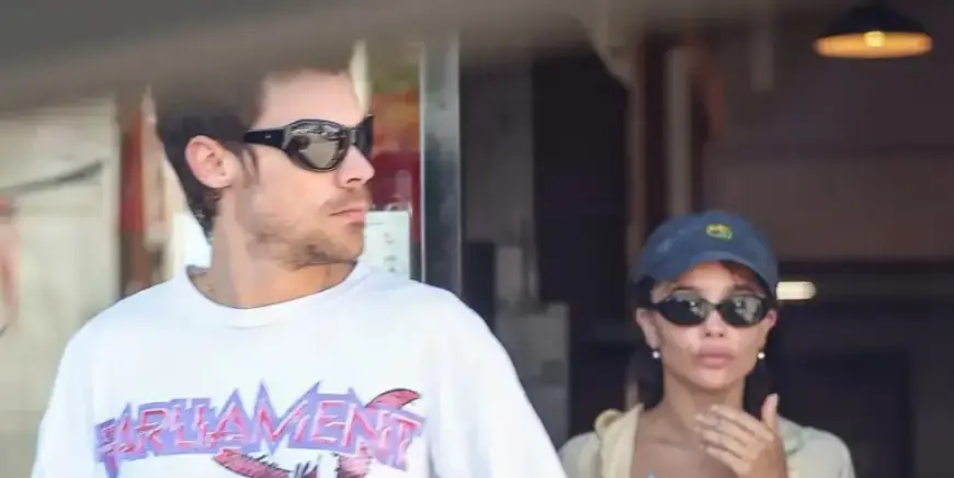 Harry Styles and Zoë Kravitz Enjoy Coffee Outing in Familiar Vintage Tee