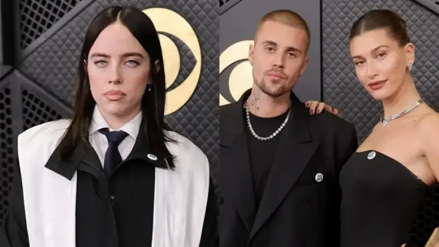 Billie Eilish, Justin Bieber Support ICE Out With Pins at Grammys