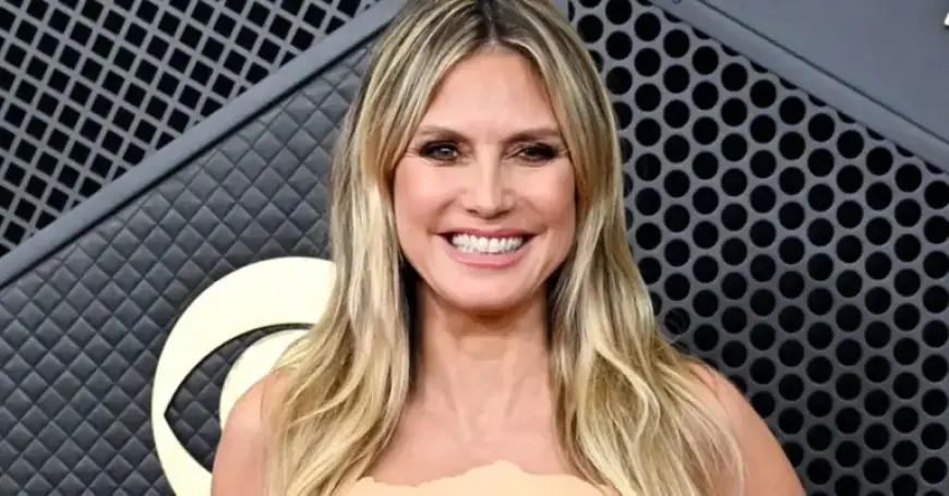 Heidi Klum Stuns in Latex Dress at Grammys, Faces Unexpected Issue
