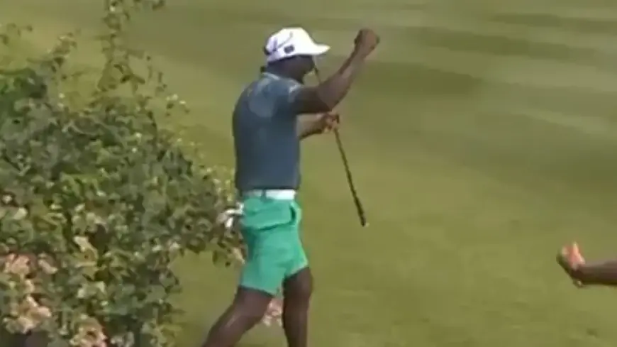 Man Utd Legend Scores Stunning Golf Shot Behind Bushes in Celeb Showdown