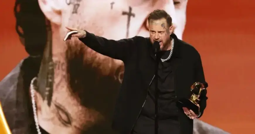 Jelly Roll Criticized for MAGA Grammys Speech After Bad Bunny Remark