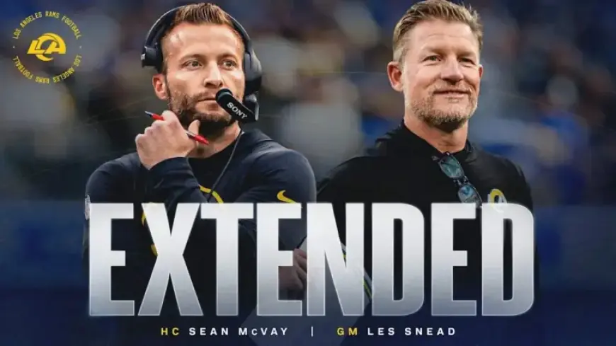 Rams Secure Multi-Year Extensions for GM Les Snead, Coach Sean McVay