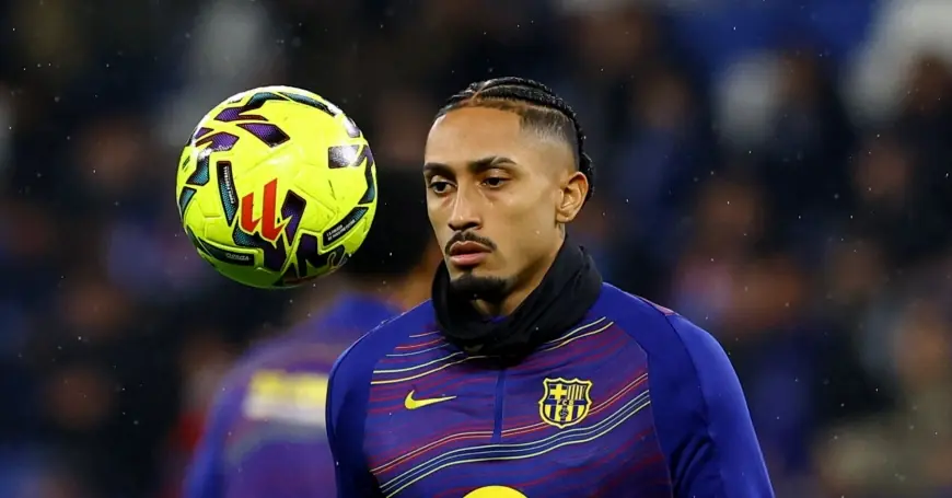 Raphinha injury: Barcelona winger out about a week with right adductor strain