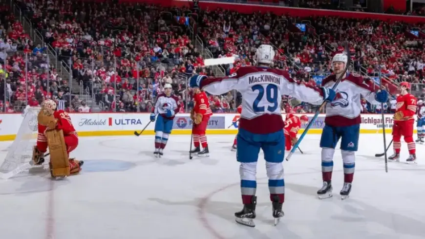 MacKinnon Scores 40th Goal, Avalanche Shut Out Red Wings