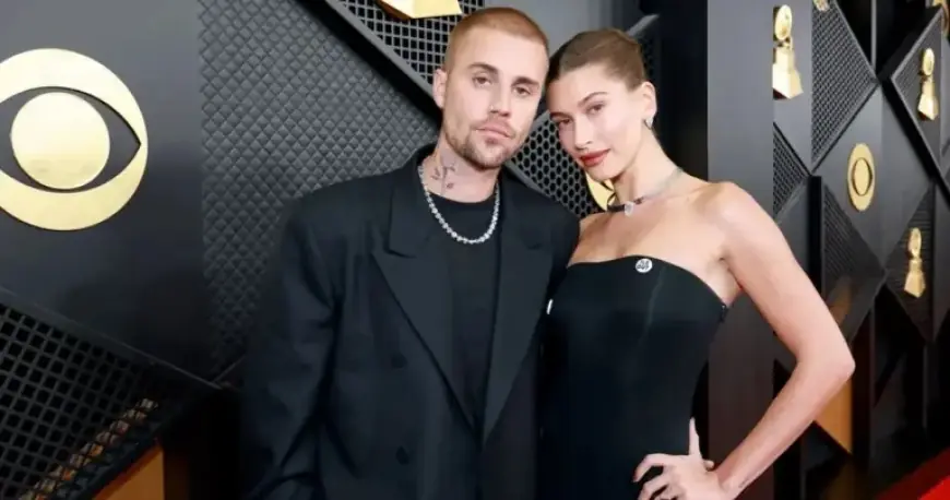 Justin Bieber Unveils Hailey Bieber Tattoo at the Grammys