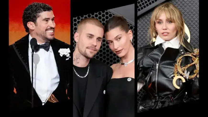 Bad Bunny Dominates, Justin and Hailey Flaunt PDA, Miley and Gaga Revealed