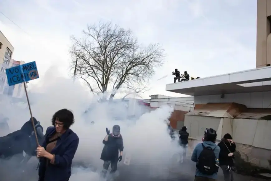 ICE Tear Gas Canister Shatters Window in Occupied Portland Apartment