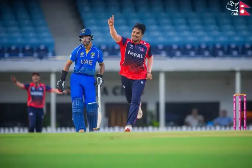 Nepal Triumphs Over UAE by 7 Wickets in T20 World Cup Warm-Up Match