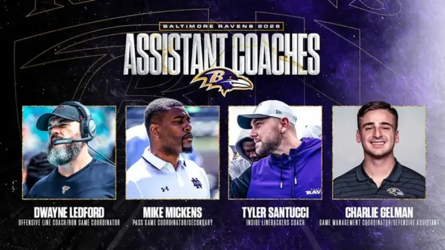 Ravens Unveil Four New Assistant Coach Appointments