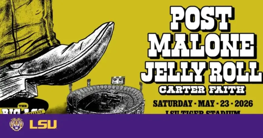 Post Malone, Jelly Roll to Rock Tiger Stadium in May’s Death Valley Live