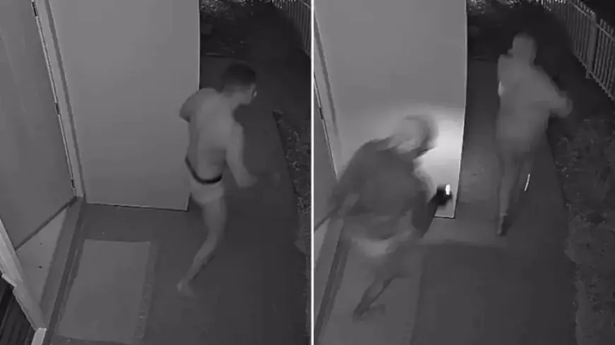 Ex-NRL Star David Mead From Home in Undies Foils Intruders
