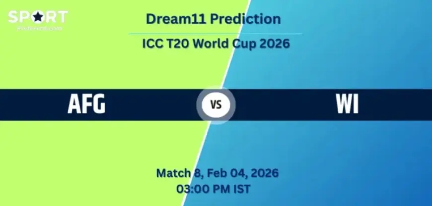 AFG vs WI T20 World Cup 2026 Warm-up: Dream11 Predictions for Match 8