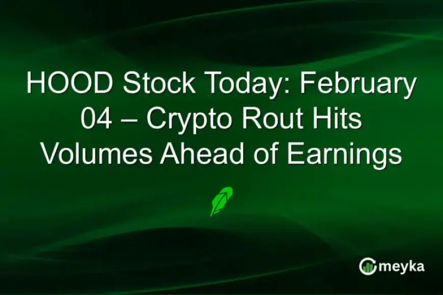 Crypto Volatility Drags HOOD Stock Volumes Before Earnings Report