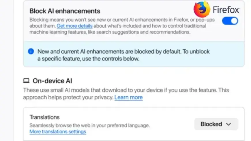 Mozilla Launches Kill Switch to Disable Firefox AI Features