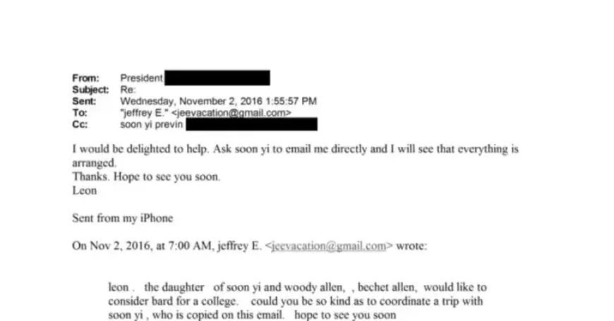 Explore the Email Exchanges Between Jeffrey Epstein and Soon-Yi