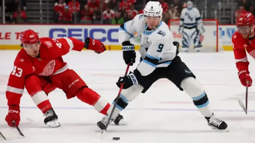 Red Wings Fall 4-1 to Utah as Olympic Break Begins