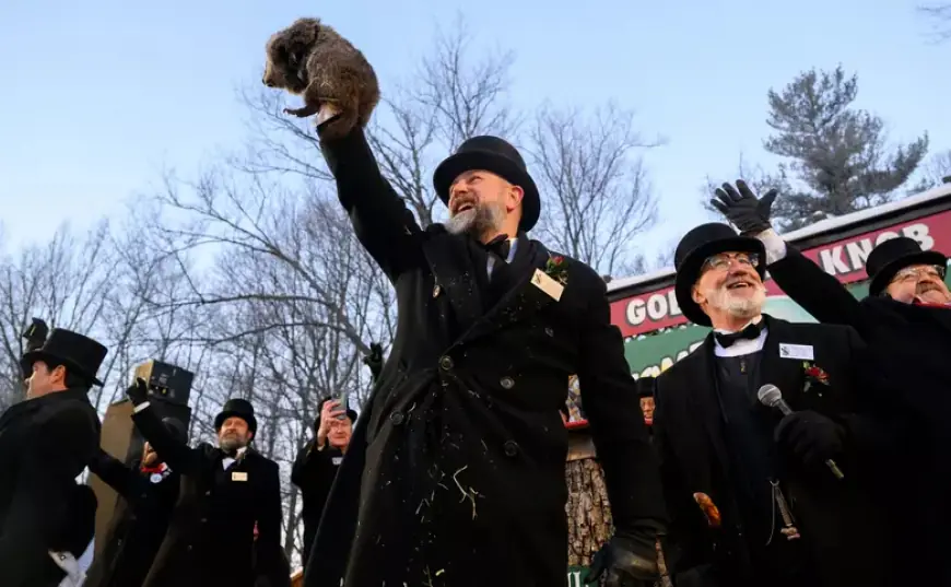 Punxsutawney Phil sees his shadow in 2026, calling for 6 more weeks of winter