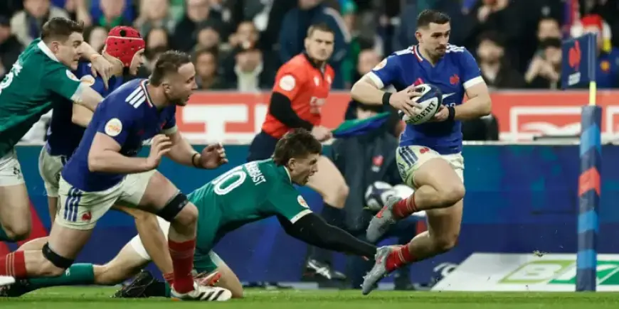 France vs. Ireland: French XV Dominate as Irish Fight Back Live