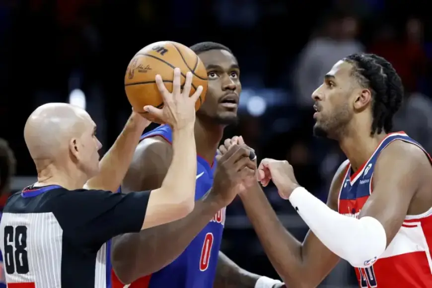 Injured Duren Exits as Pistons Fall Short to Wizards by 9 Points
