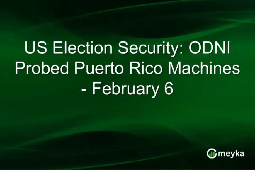ODNI Investigates Puerto Rico’s Election Machines for Security Concerns